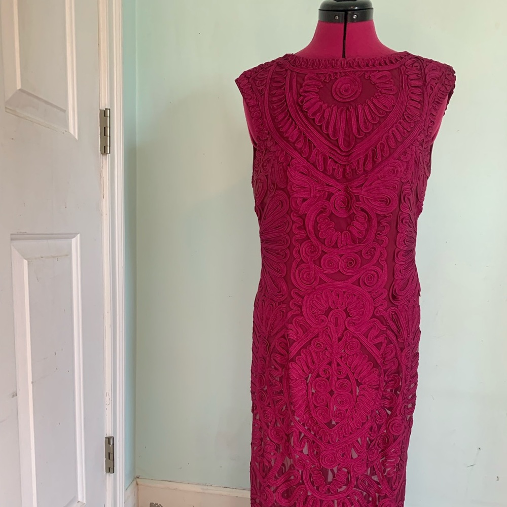 Size 12 Magenta Lace Gown